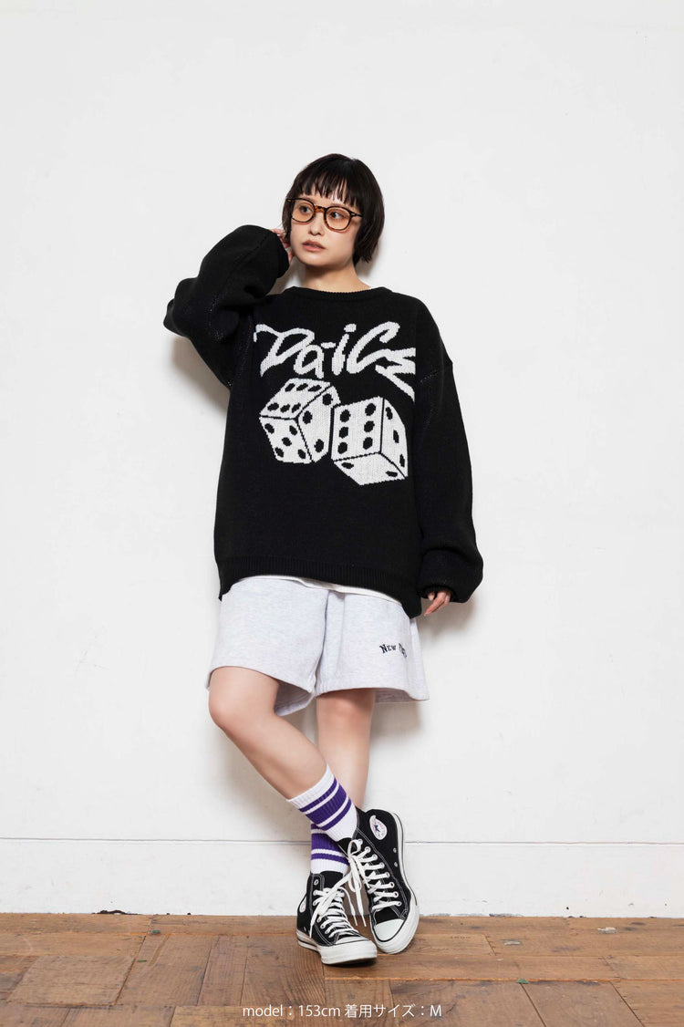 Da-iCE Jacquard Crew Knit(black)