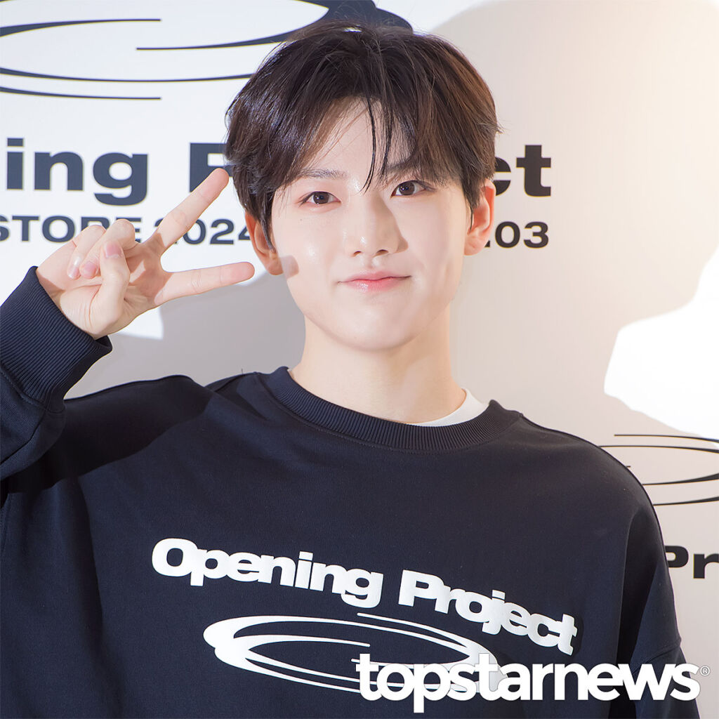 TREASURE ジュンギュ、アパレルブランド「OPENING PROJECT」のイベント