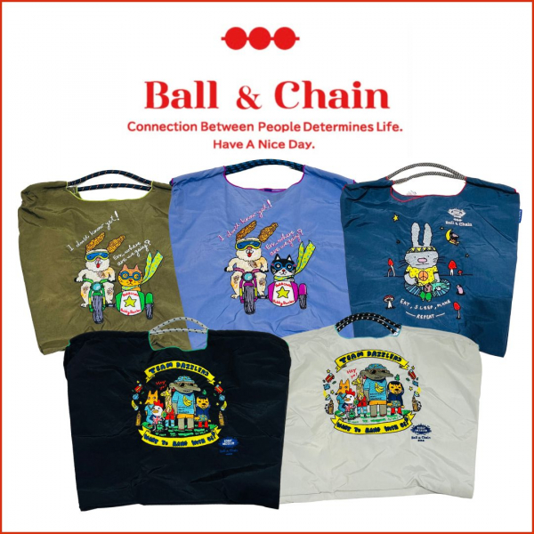 雨でもOK！Ball & Chain エコバッグ | レディスファッション・婦人洋品