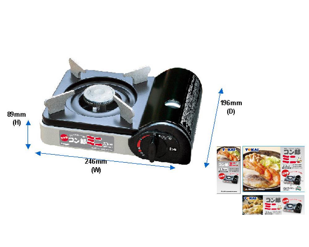 東海製カセットこんろ コン郎ミニTC-18H | 第一燐寸工業株式会社（各種