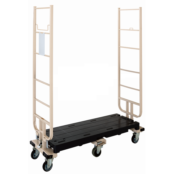 六輪台車 6輪台車 スライドカート 耐荷重300kg 両袖付 1270×425×1600mm