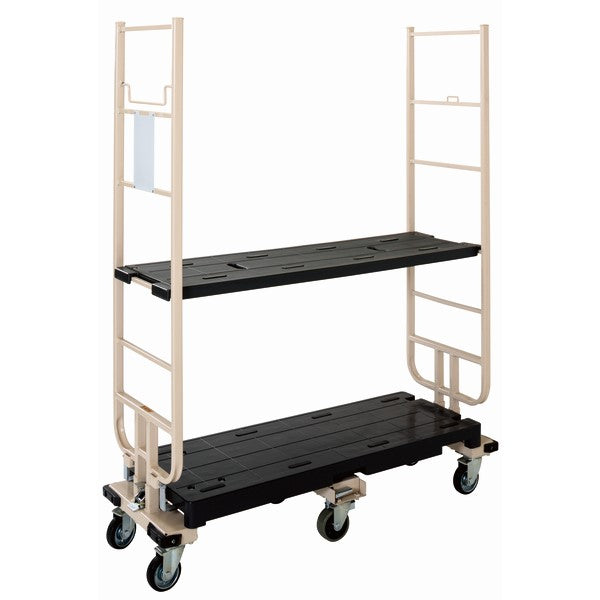 六輪台車 6輪台車 スライドカート 耐荷重300kg 両袖付 1270×425×1600mm