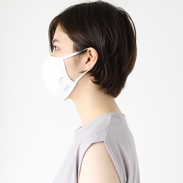 大人用小さめ)抗ウイルスフィルター入り吸湿速乾マスク/1枚/ホワイト