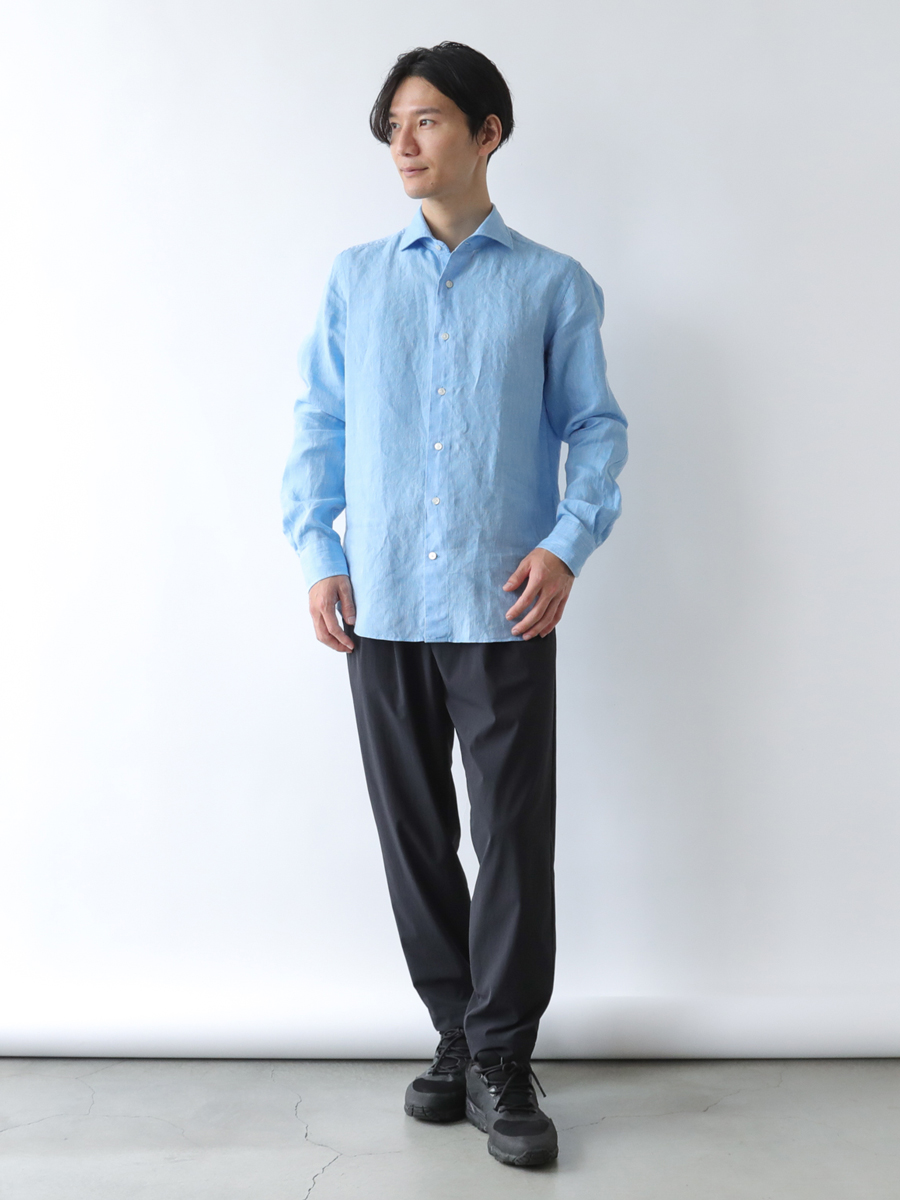 あの夏シャツに新色】休日やビジネスに使える「上質リネンシャツ」に