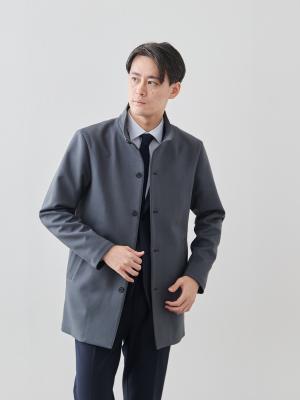 ニュークラシック スタンドカラーコート/3 season/グレー | Factelier