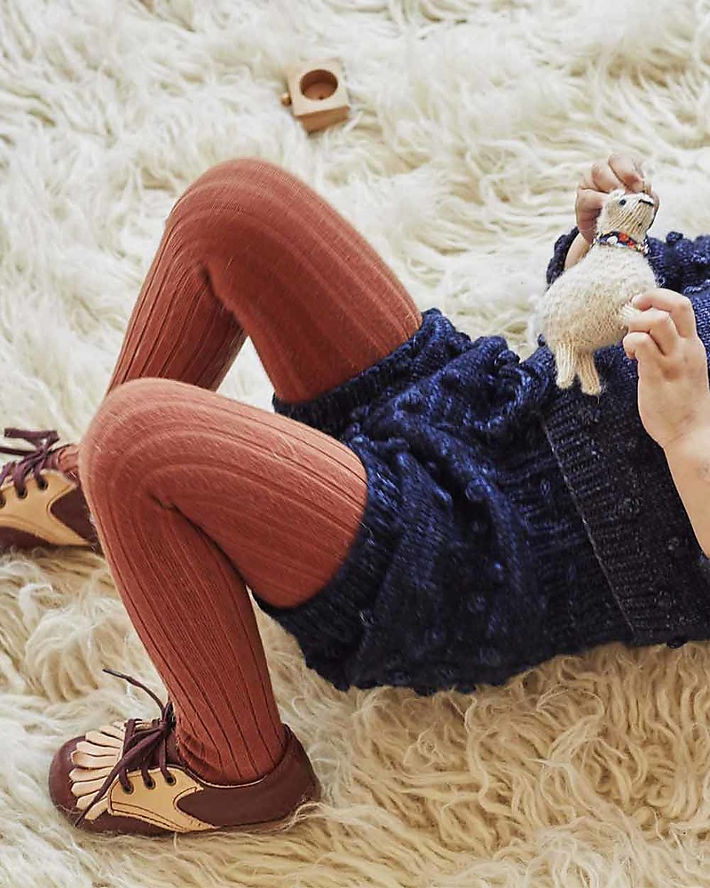 Misha and Puff Popcorn Bloomers, Ink - 100% merino wool unisex