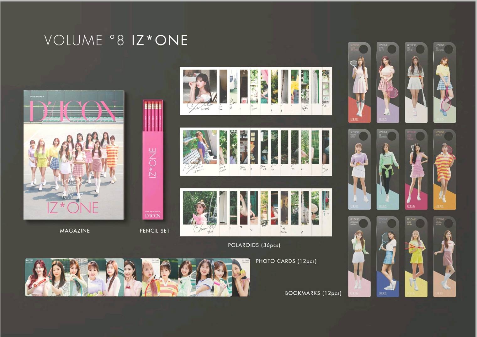 IZ*ONE ユリ 生写真&アルバム封入トレカ コンプリート セット IZ*ONE