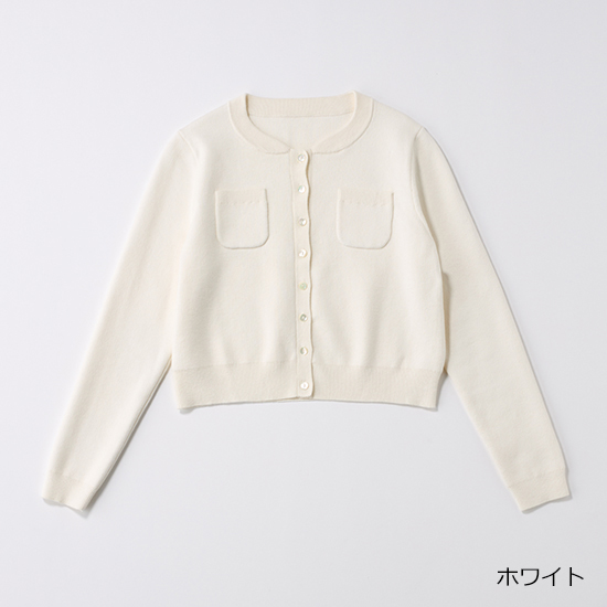 L'AUBE BLANC]コンパクトクルーネックカーディガン | KOBUNSHA SELECT