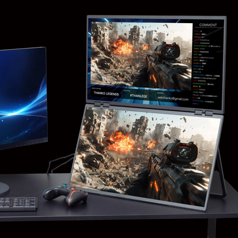 PYZONE : 23.8インチ上下2画面拡張デュアルモニター 2K | 【公式