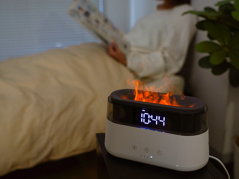 目覚まし機能付き焚き火イルミネーション加湿器 | 【公式】サンコー