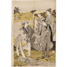 窪俊満による浮世絵「The Six Jewel Rivers (Mu Tamagawa)」