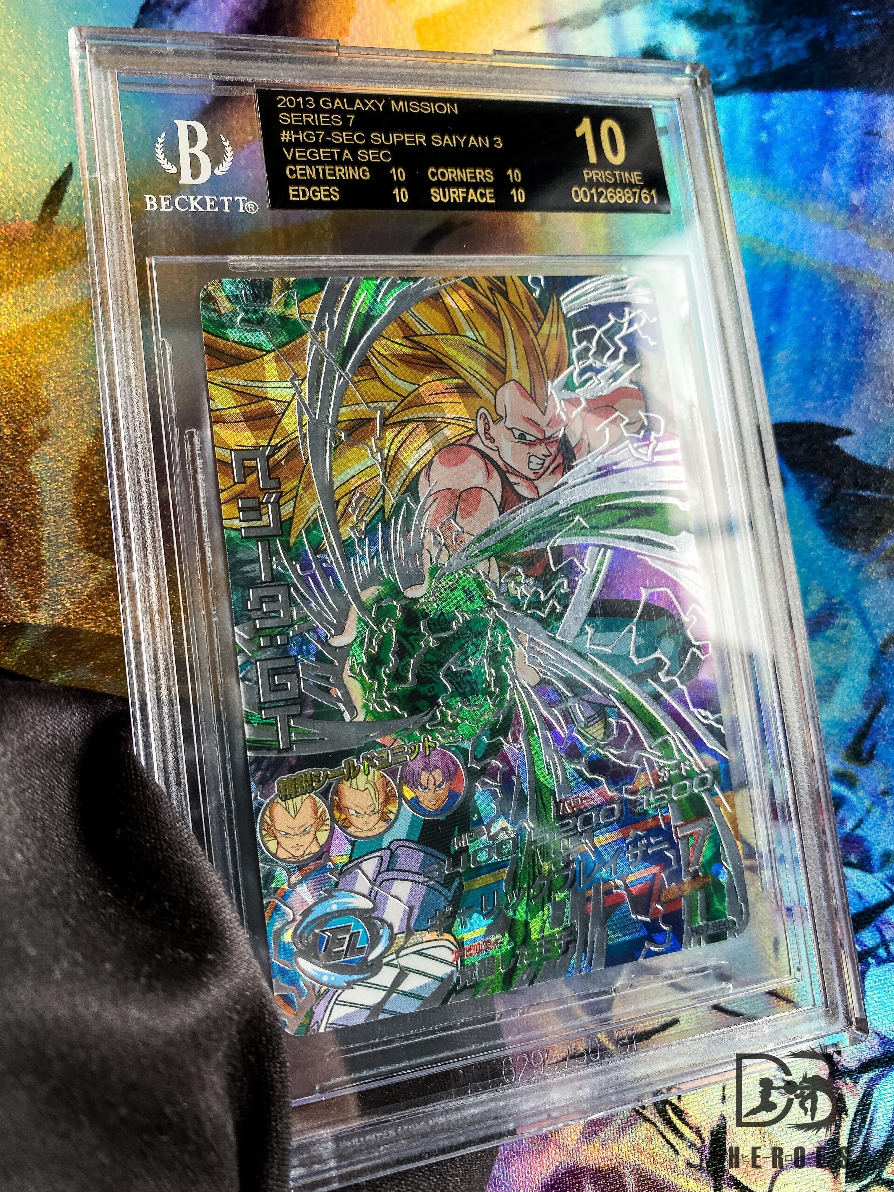 BGS 10 BLACK LABEL Super Saiyan 3 Vegeta HG7-SEC Secret Rare
