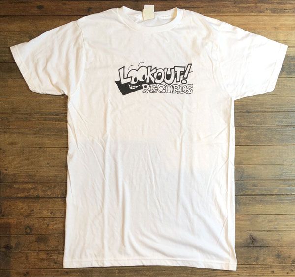 LOOKOUT! RECORDS Tシャツ LOGO WHITE | 45REVOLUTION