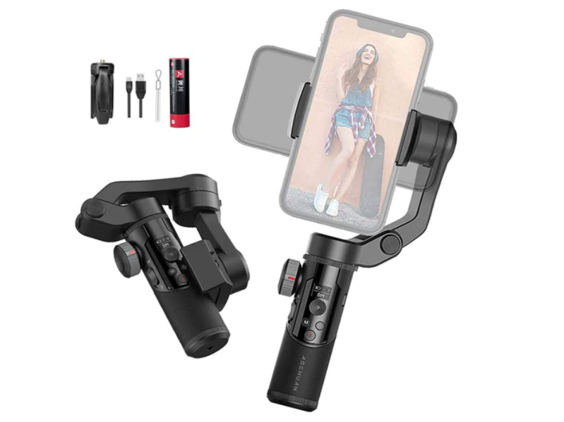 最大6.5型のスマホに対応する3軸電動ジンバル。約1万円 - デジカメ Watch