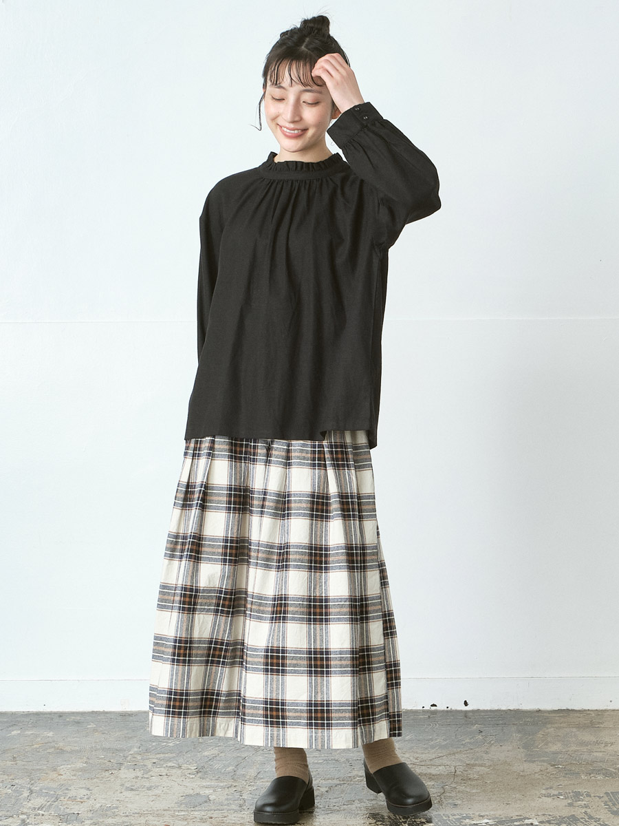 ガウチョパンツ 綿オックスチェック | パンツ9ブタケ | 【公式】D*g*y