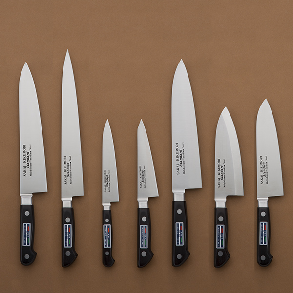 送料無料】 洋包丁 堺菊守 スタンダード（口金付） ペティナイフ 120mm