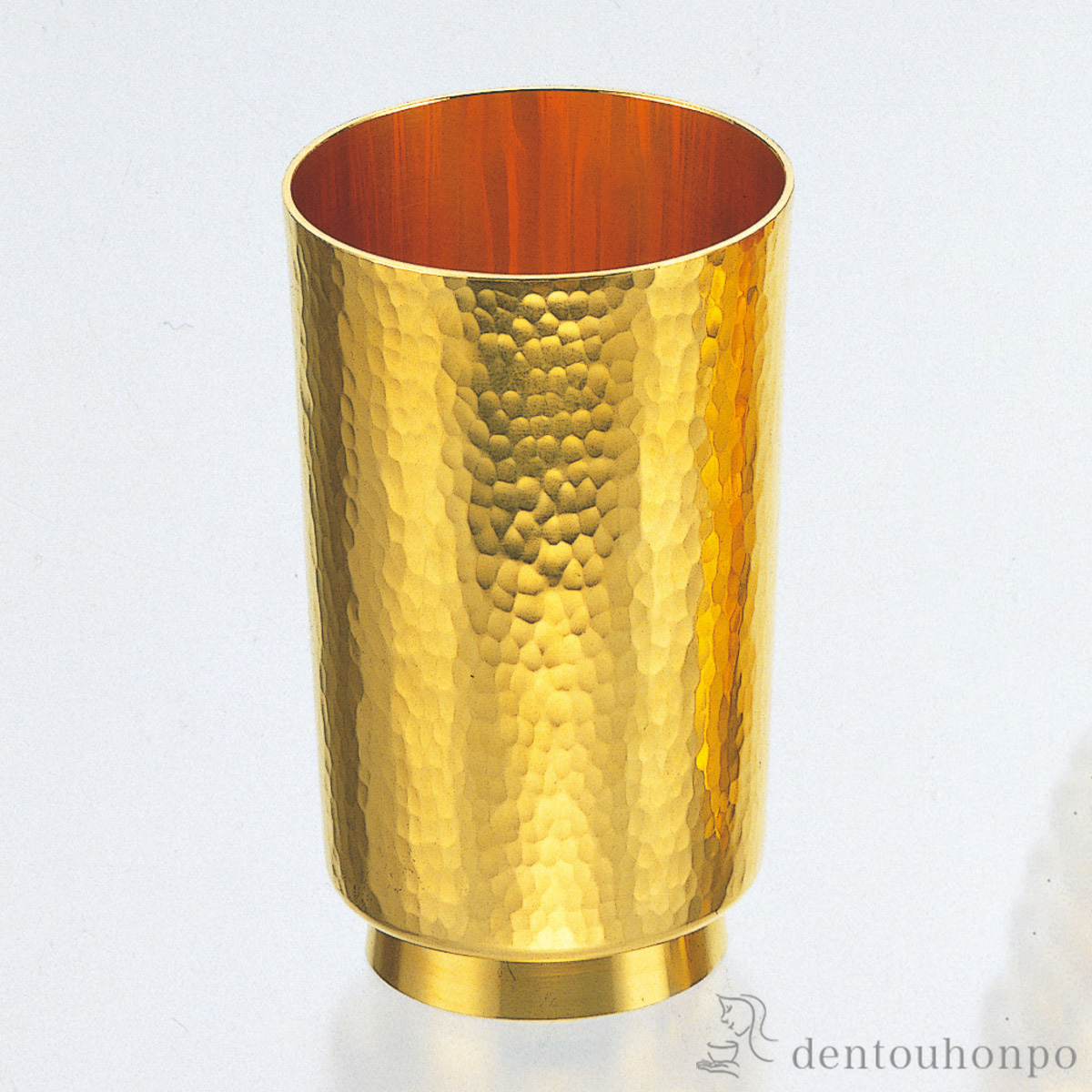 送料無料】 純金 湯呑 鎚目 大 200g / 高級 コレクション 美術品 工芸