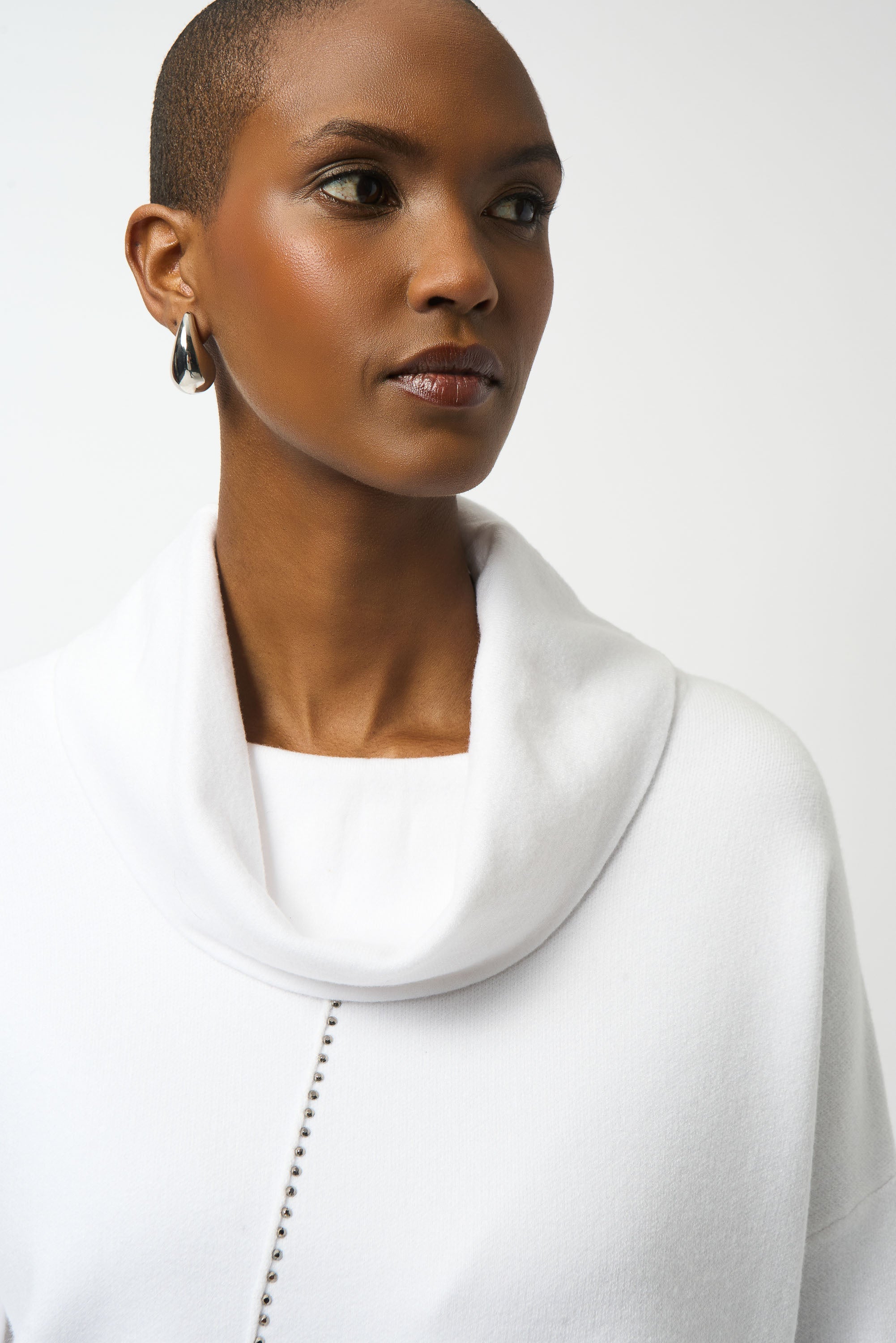 Joseph Ribkoff Cowl Neck Asymmetrical Pullover Style 253913 – DECABANA