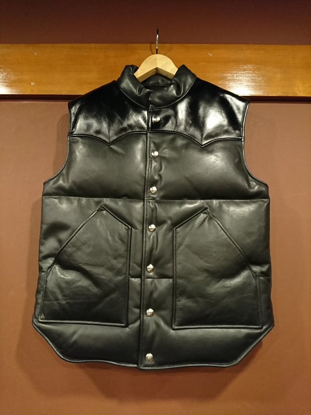 DOUBLE HELIX ダブルヘリックス レザーダウンベスト オールドトイ