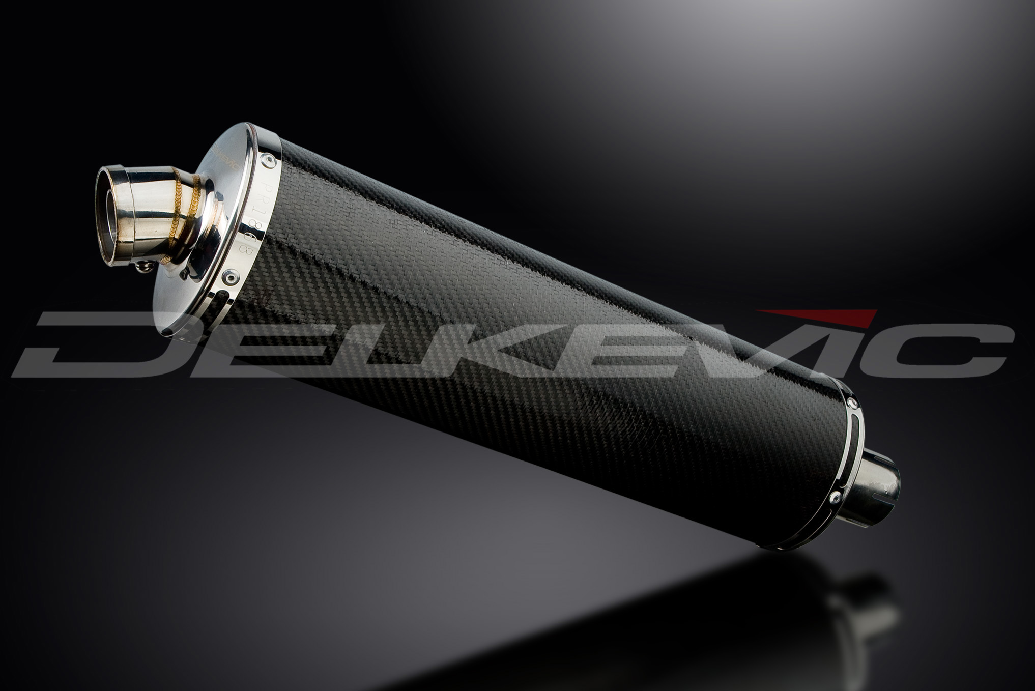 スリップオンカーボンオーバルマフラー 450mm - DELKEVIC JAPAN