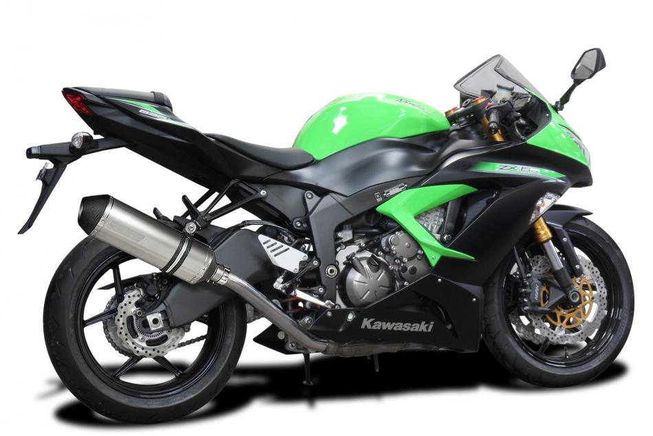 Kawasaki ZX-6R Ninja 636 09-19 Slip On 13.5″ X-Oval Titanium