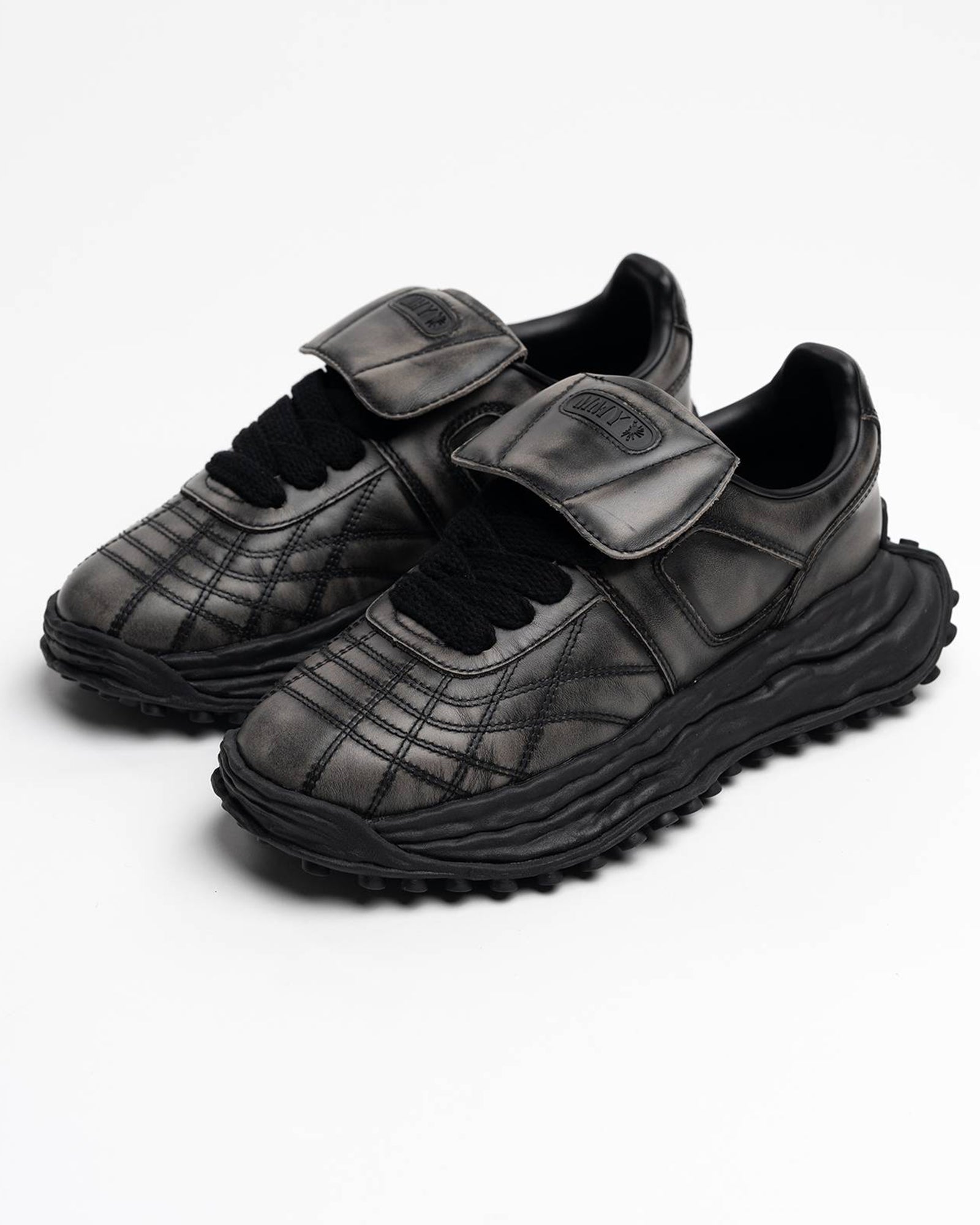 MIHARA YASUHIRO (ミハラヤスヒロ) SCOTT LOW VINTAGE LEATHER / BLACK