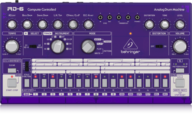 BEHRINGER、アナログドラムマシン「RD-6」全10色を発表！ – DTMers