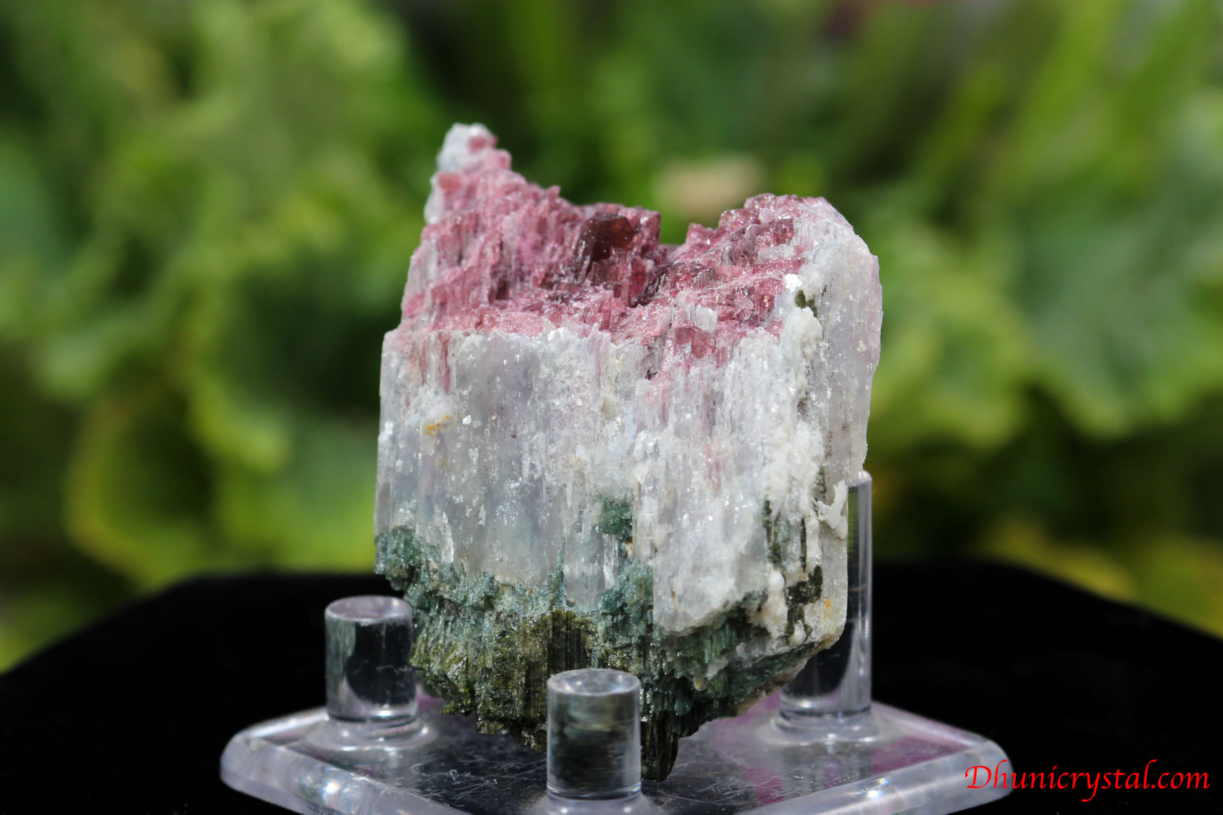 ピンク＆グリーントルマリン原石/ルベライトトルマリン(C376)