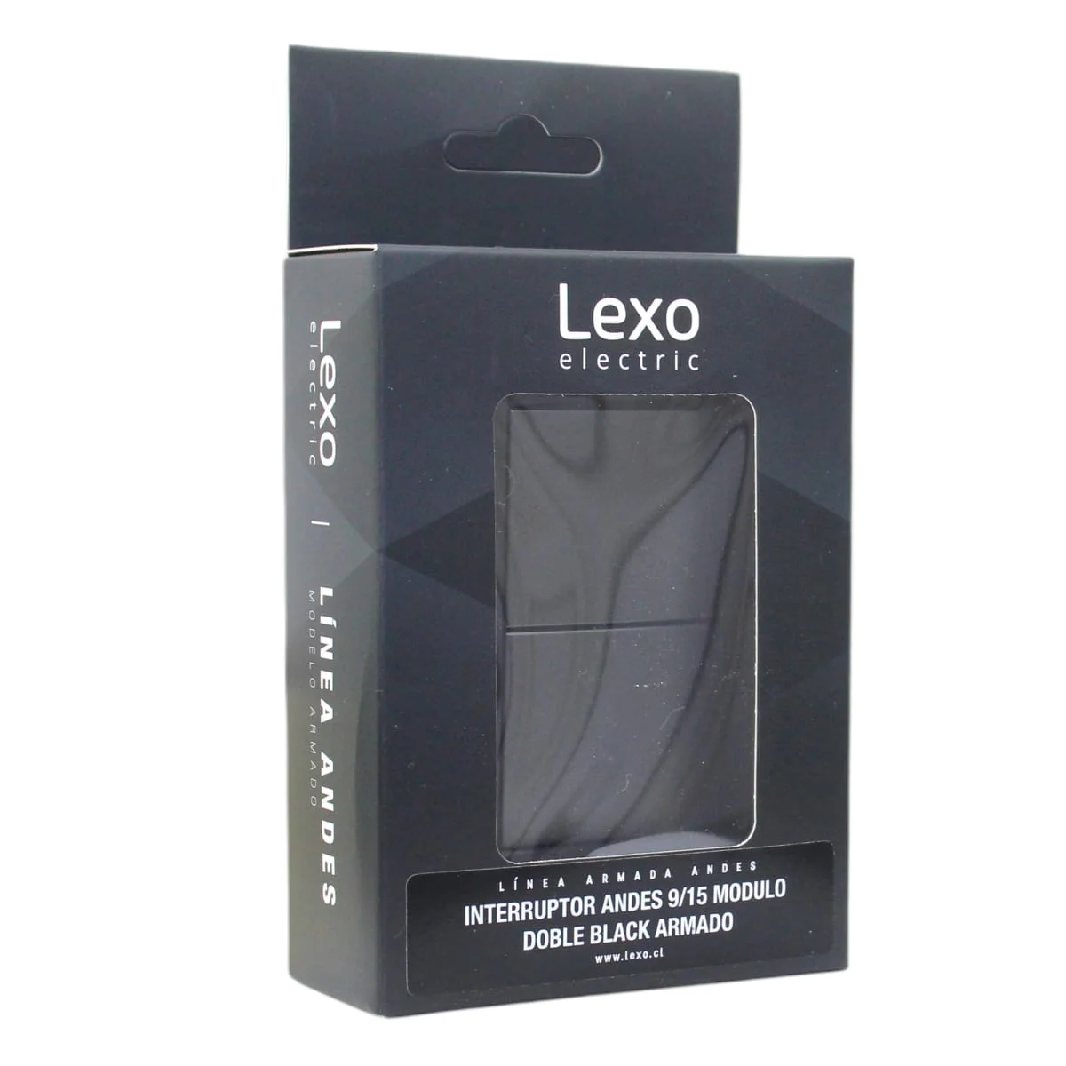 interruptor 9/15 modulo doble black 5381145e - Dimasa