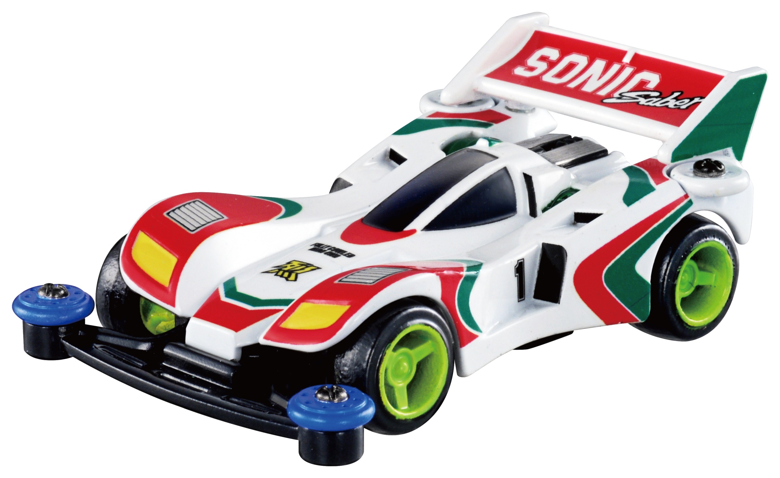 爆走兄弟レッツ＆ゴー!!」でおなじみのミニ四駆「マグナムセイバー」と