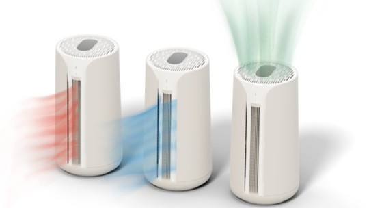 ヒーター、ファン、空気清浄を1台に集約したブルーエアの空気清浄機