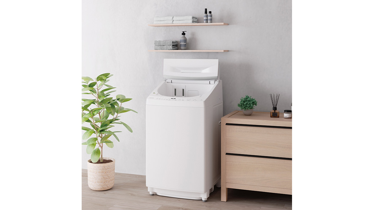 東芝が抗菌ウルトラファインバブル洗浄と自動投入機能を搭載した8kg