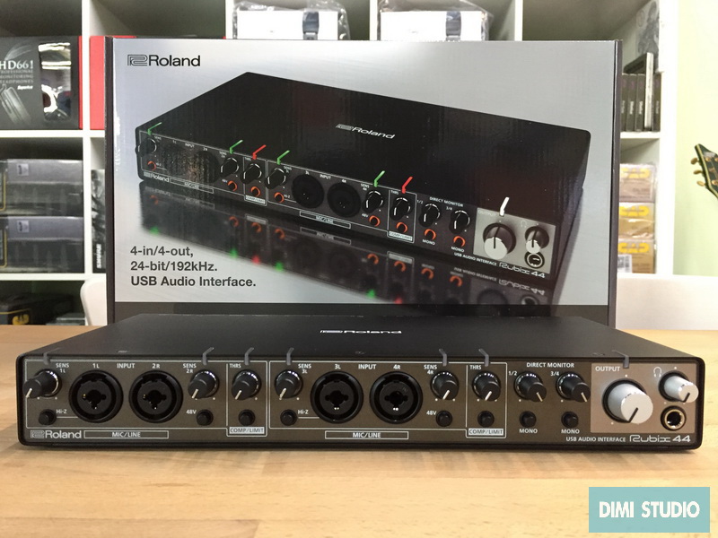 Roland Rubix44 錄音介面，支援樂團多人錄音、線上直播，內建兩組防爆