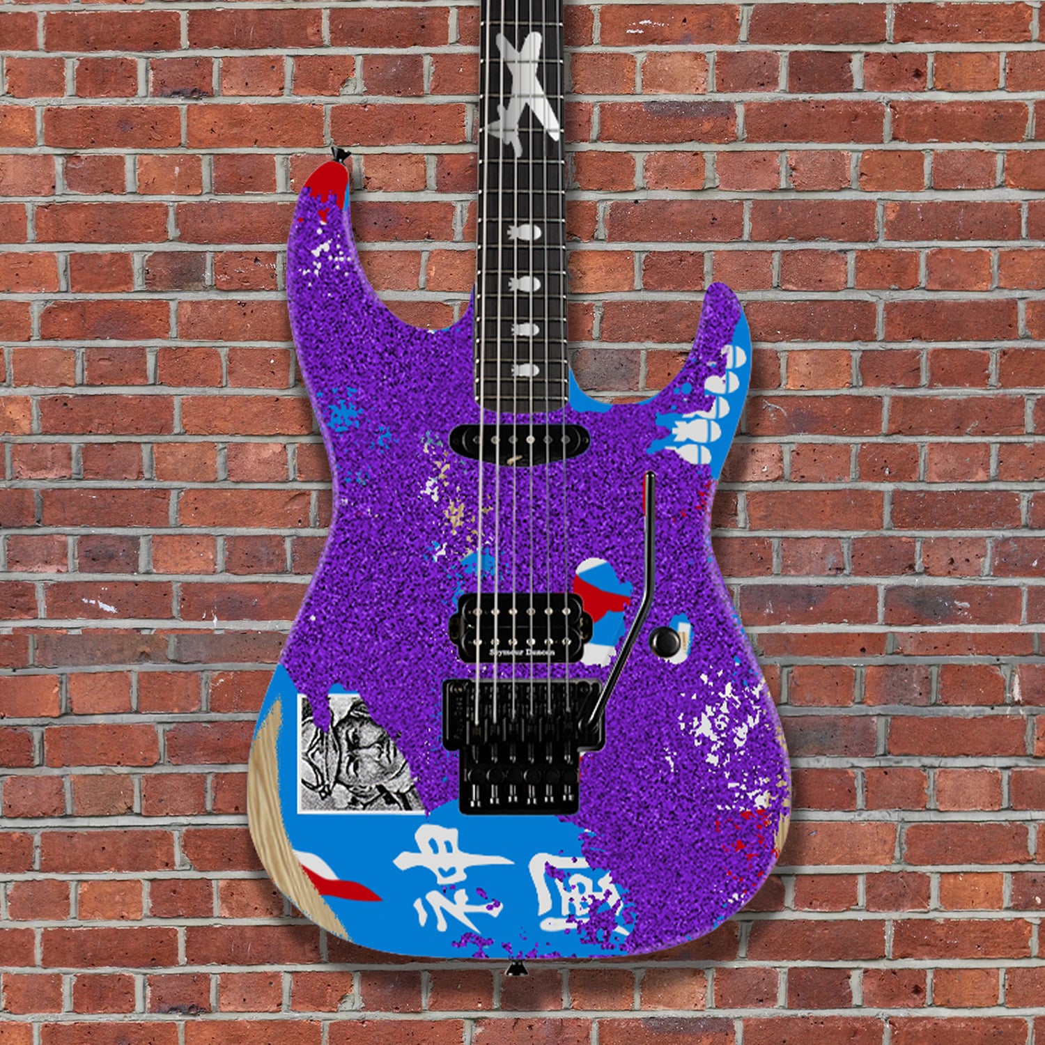 Pre-Order) ESP Custom Shop George Lynch - Purple Sparkle Painted