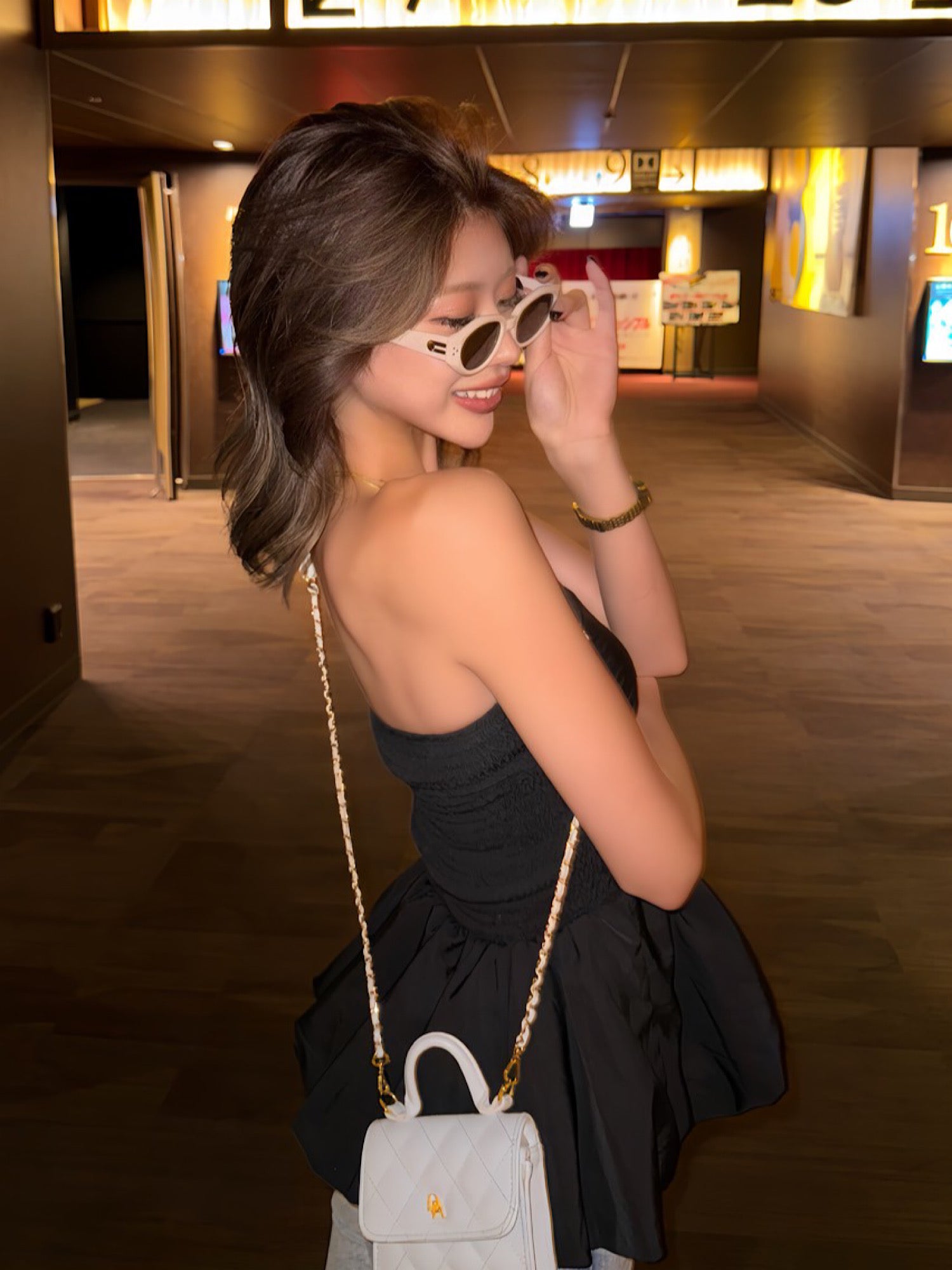 Quilted leather logo mini bag | DIANTÉ (ディアンテ)公式通販サイト