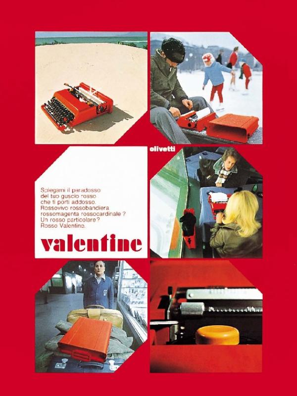 広告の中のタイプライター(95)：olivetti valentine | タイプライター