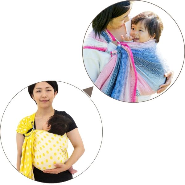 新生児から3歳以上まで使えるおすすめのスリング 楽な抱き心地の