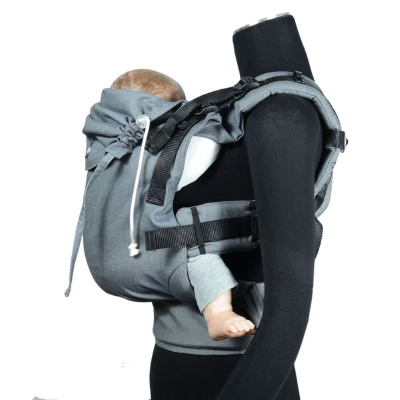 男女兼用で新生児から使える抱っこ紐 ｜ディディモス グラファイト