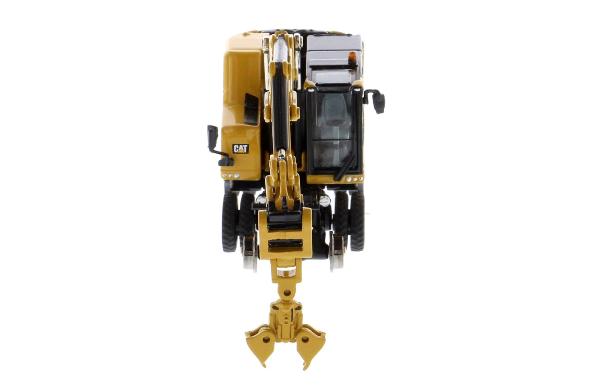 1:87 Cat® M323F Railroad Wheeled Excavator, Cat® Yellow with 3