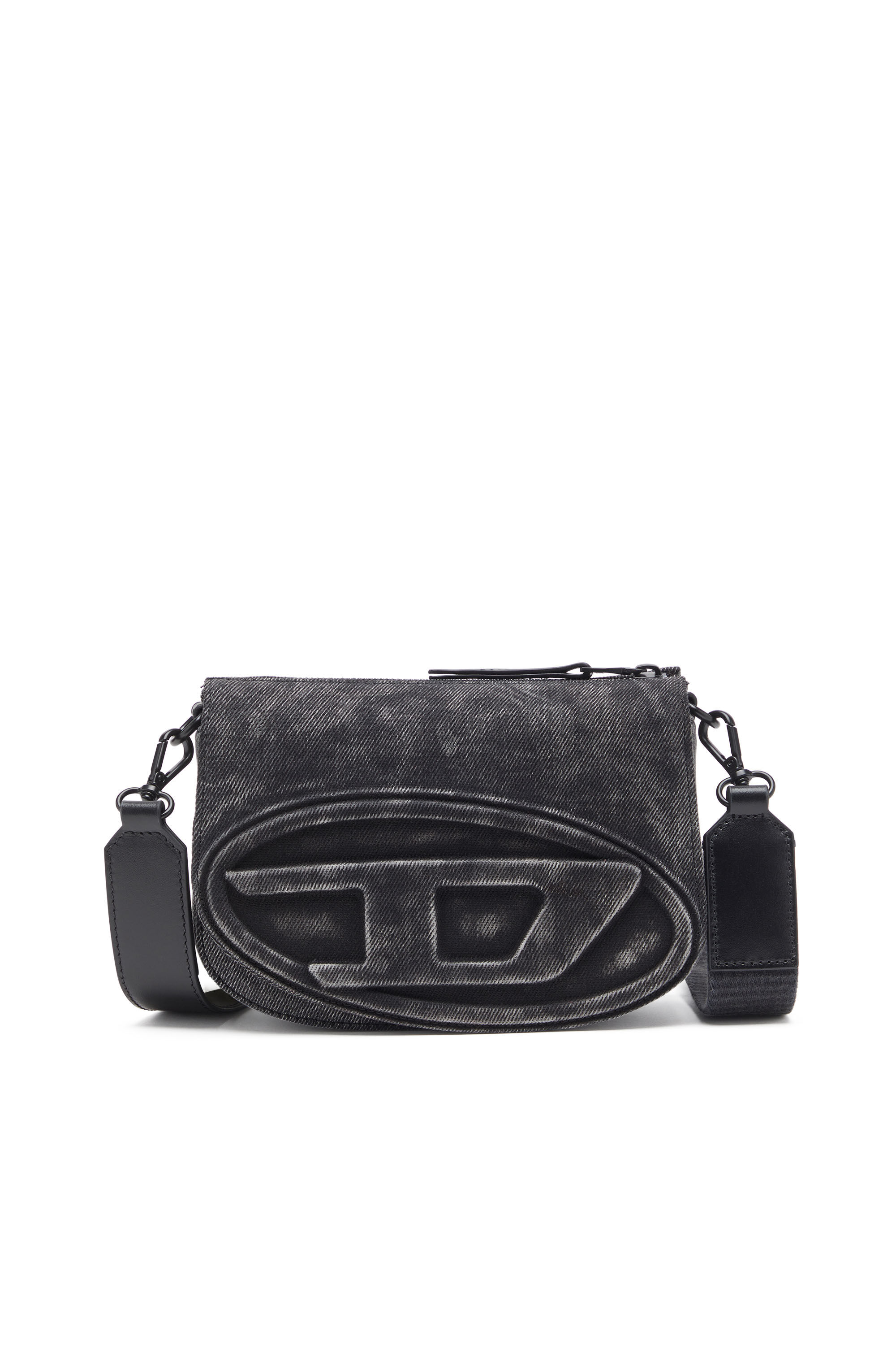 Women's 1DR-Camera bag in stonewashed denim | Black | Diesel