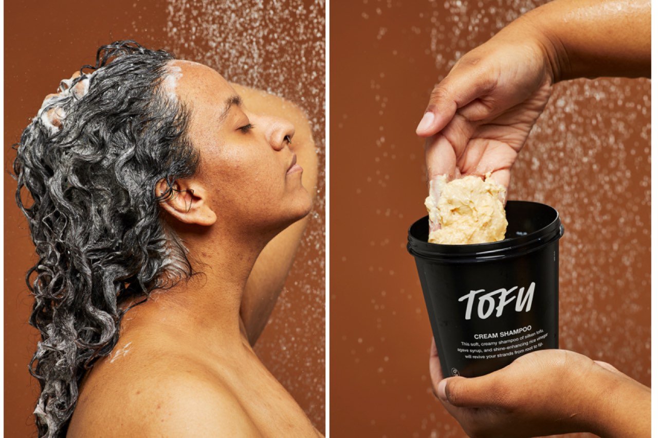 LUSHより木綿豆腐約20%配合のクリームシャンプー『ヴィーガン
