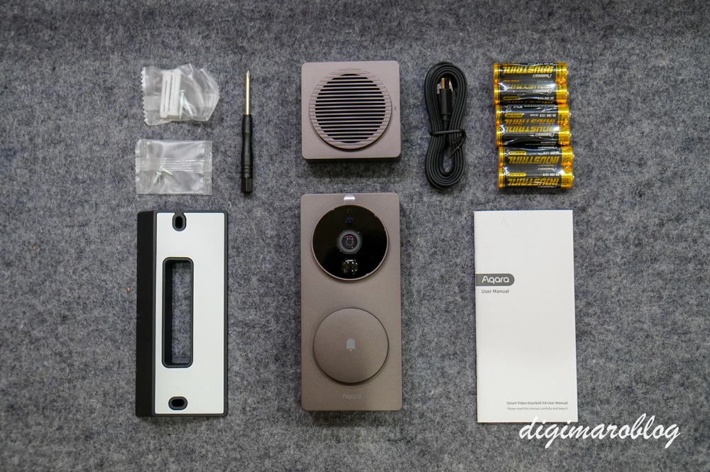 Aqaraスマートビデオ ドアベルG4は強力無線の工事不要のインターホン