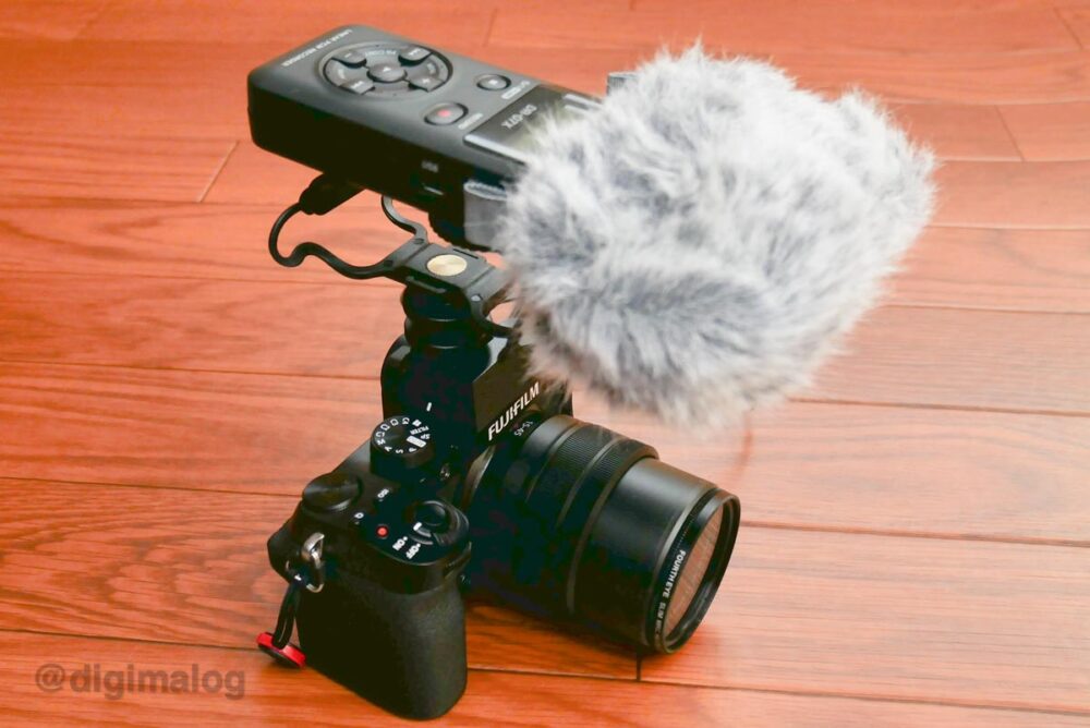 レビュー】DR-07Xを一眼カメラの外部マイクに！iPhoneにも接続可能