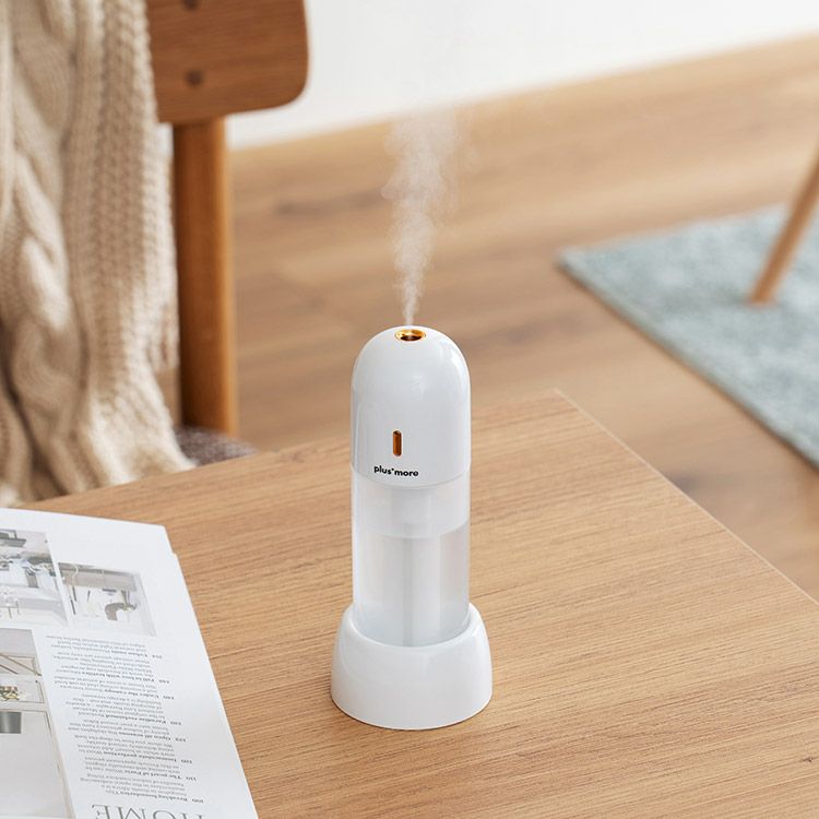 PBAHF006 plusmore(プラスモア) 充電式3WAYポータブル加湿器スタンド付