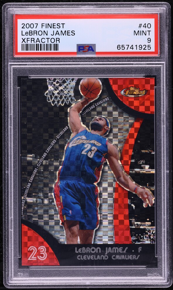 2006 Topps Chrome Black Refractor LeBron James /99 #67 PSA 9 MINT