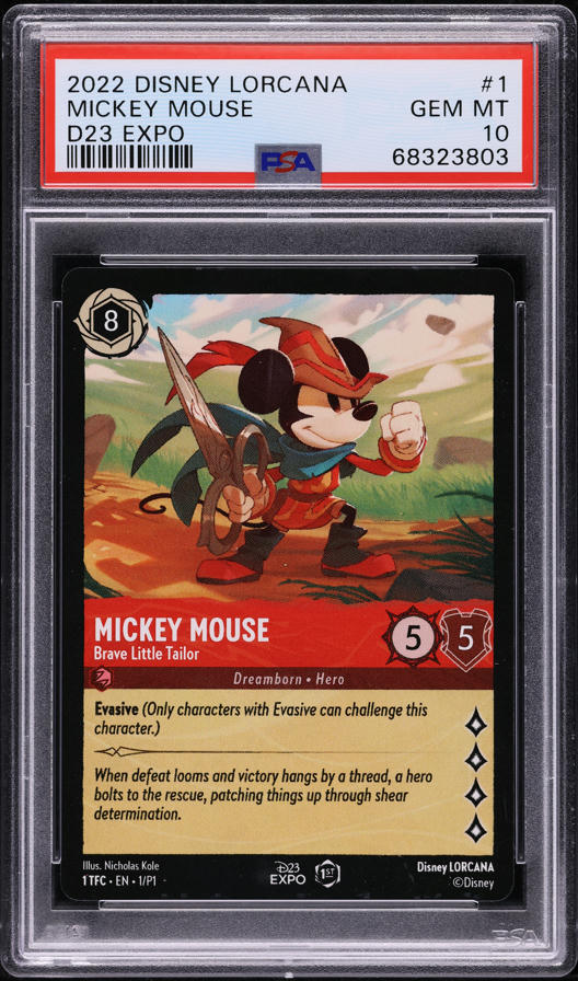2024 Disney Lorcana D23 Expo Promo Mickey Mouse #07 PSA 10 GEM