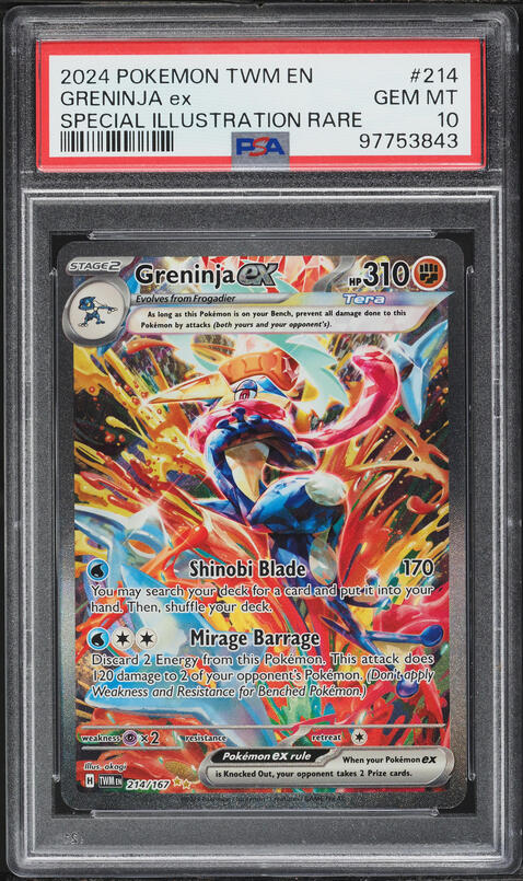 2024 Pokemon Japanese SV Crimson Haze Full Art Greninja ex #83 CGC