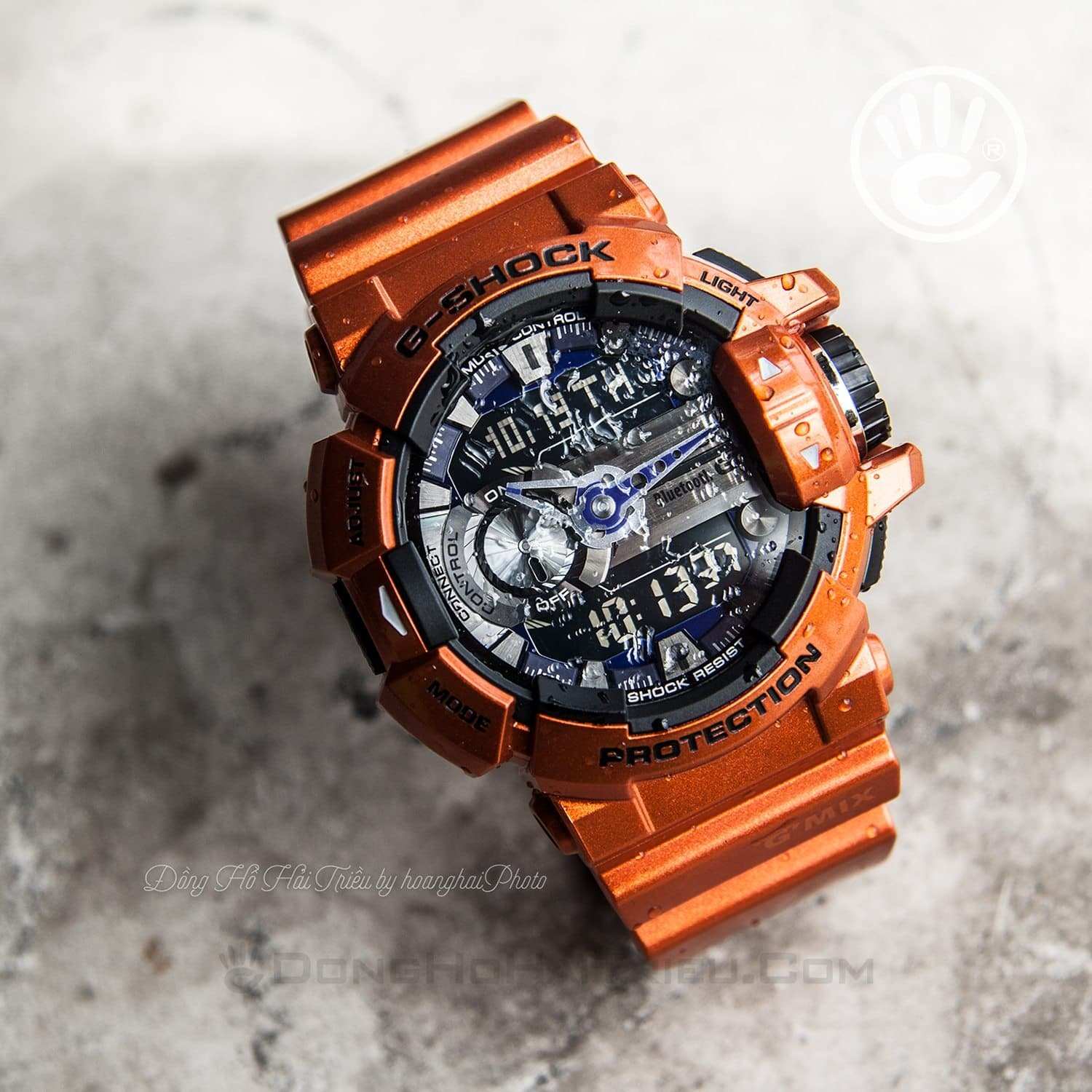 Casio G-Shock G'MIX Mobile Link Bluetooth Anadigi Metallic Orange