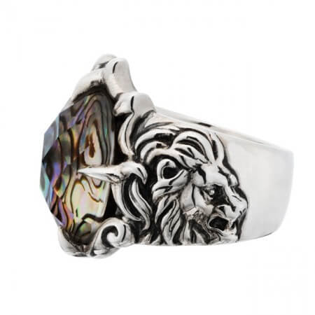 Bizarre/ビザール ライオンアバロン シルバーリングSRJ090 – Bizarre