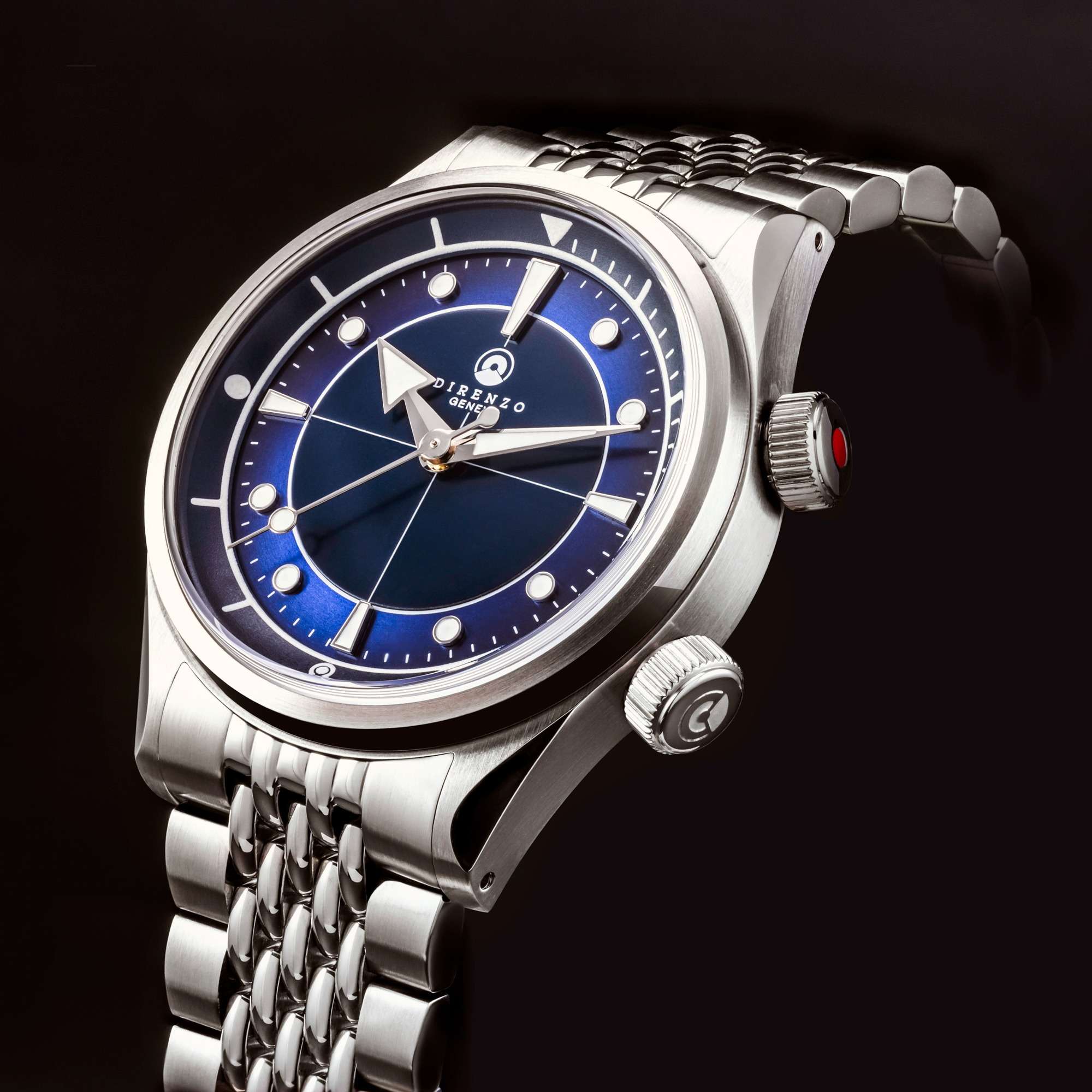 DRZ 05 Solaris blue no date - Direnzo Watches
